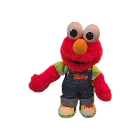 1999 Let's Pretend Elmo Sesame Street Toy Mattel Talks To Play, Children's Toy - Picture 1 of 9